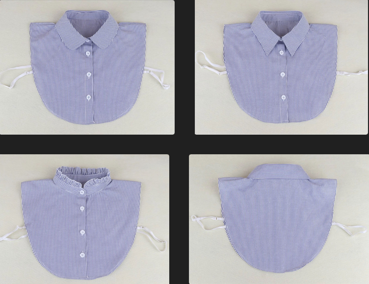 Cotton Half Fake Collar, False Collar, Removable Collar B219(E)