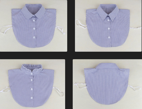 Cotton Half Fake Collar, False Collar, Removable Collar B219(E)