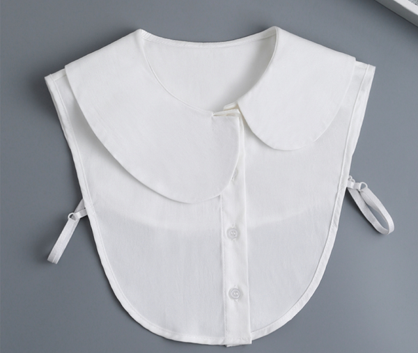 Off White Cotton Fake Collar, False Collar, Removable Collar    B22(K)-small