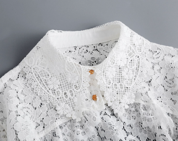 Off White Lace Fake Collar   B24(K)