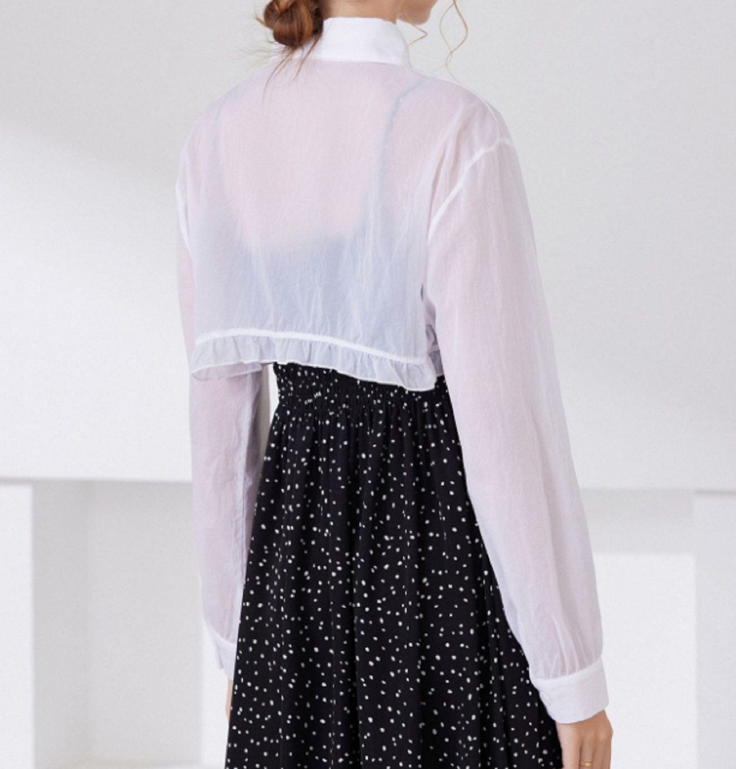 B28 / Black, Off White / Lace Fake Collar, False Collar, Removable Collar