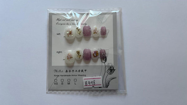 1 set Fake / False Press On Nails B489