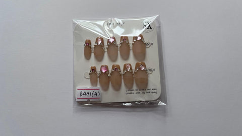 1 set Fake / False Press On Nails B491A