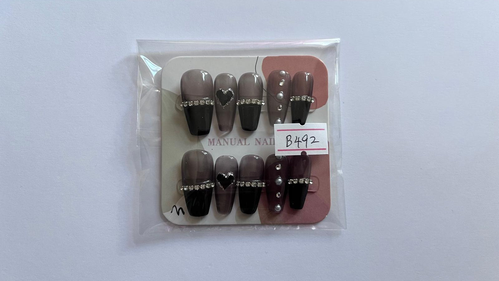 1 set Fake / False Press On Nails B492