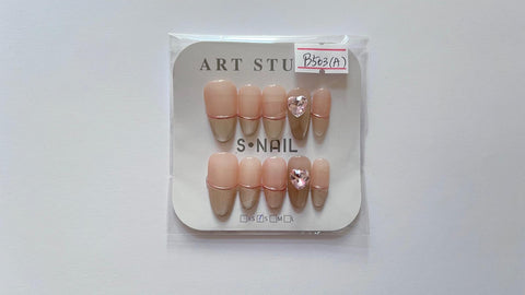 1 set Fake / False Press On Nails B503A