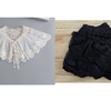 B612(K-small) / Off White, Black / Fake Lace Collar, False Collar, Removable Collar