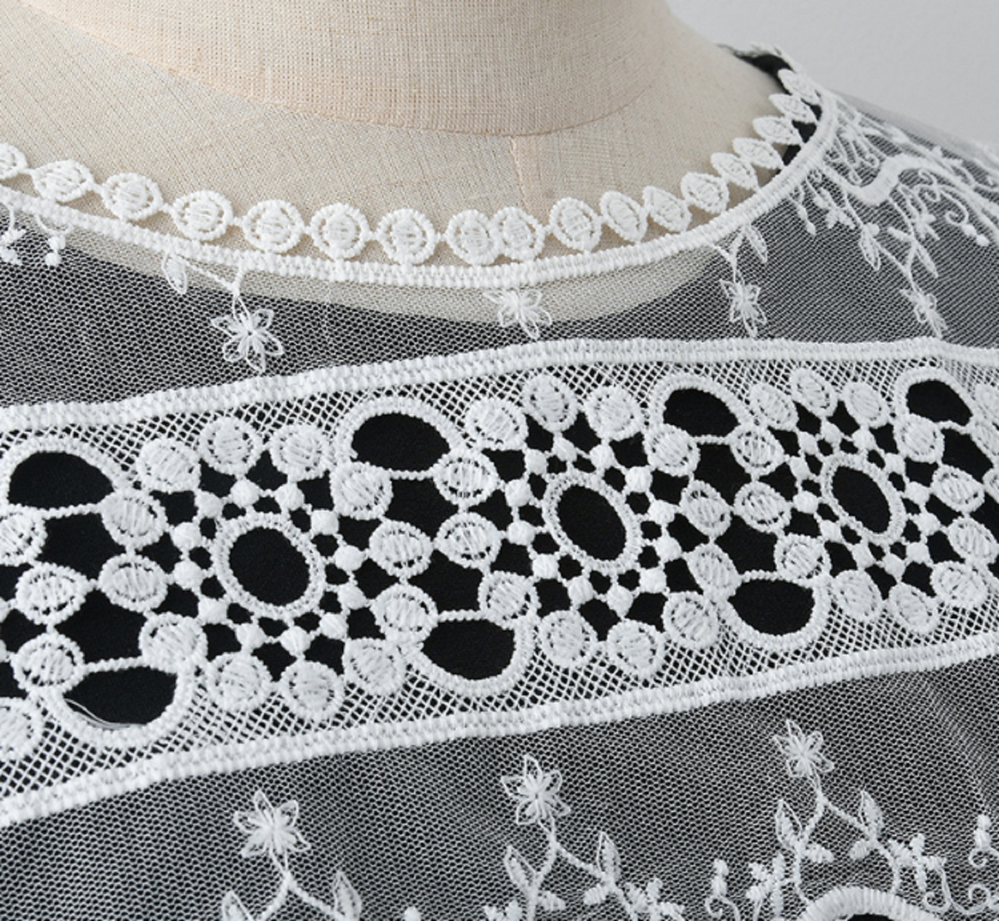 Off White Fake Collar, False Collar, Removable Collar  B63(K)-small