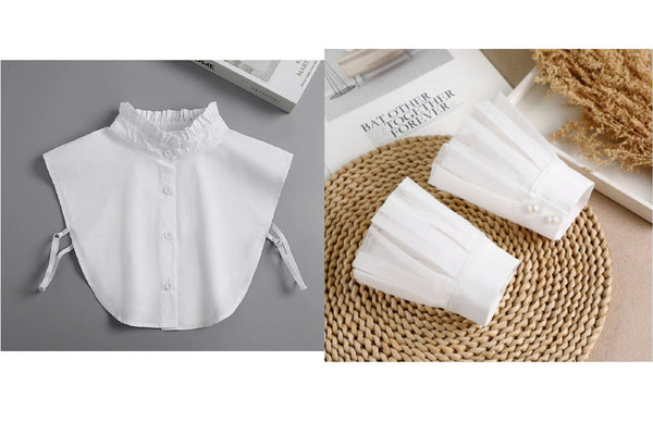 40cm, 45cm / Pure White Fake Collar, False Collar, Removable Collar   B635(K)