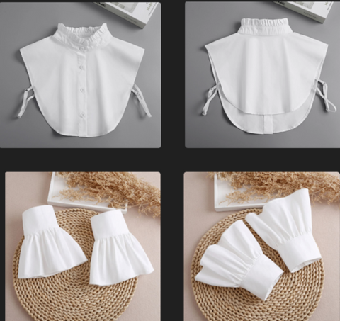 40cm, 45cm / Pure White Fake Collar, False Collar, Removable Collar   B635(K)