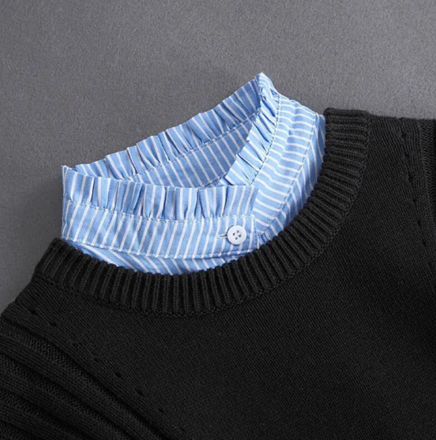 B636 / Cotton Fake Collar, False Collar, Removable Collar