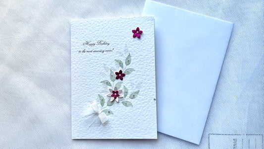 Luxury Personalised Handmade Birthday Card with Envelope C652