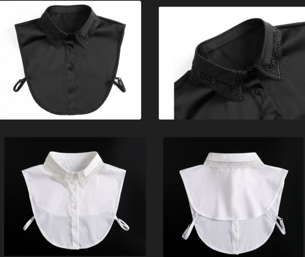 White, Black / Fake Collar B65(K)