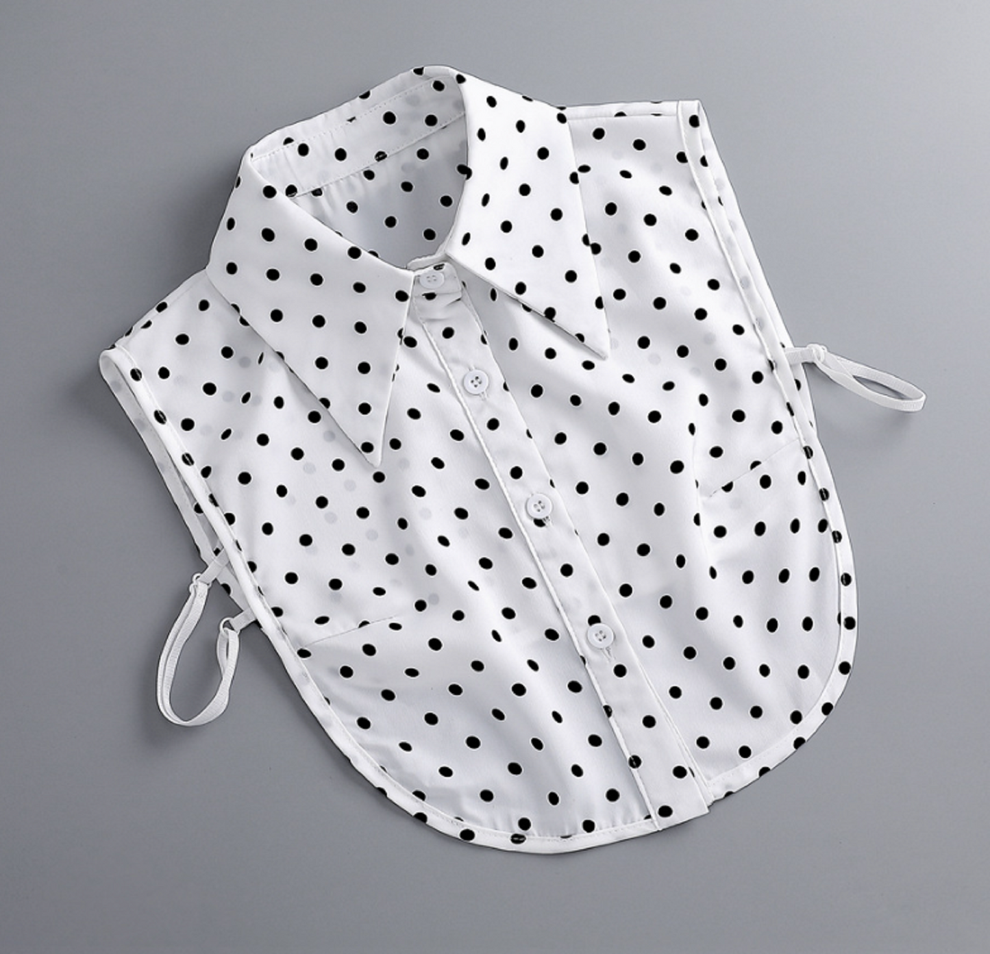 B660 / Off White Fake Chiffon Collar, Off White Elegant Lace Fake Collar, False Collar, Removable Collar