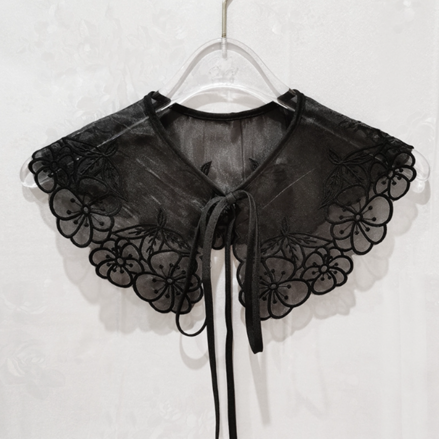 B822(P)-small Fake Detachable Chiffon Lace Collar, False Collar, Removable Collar
