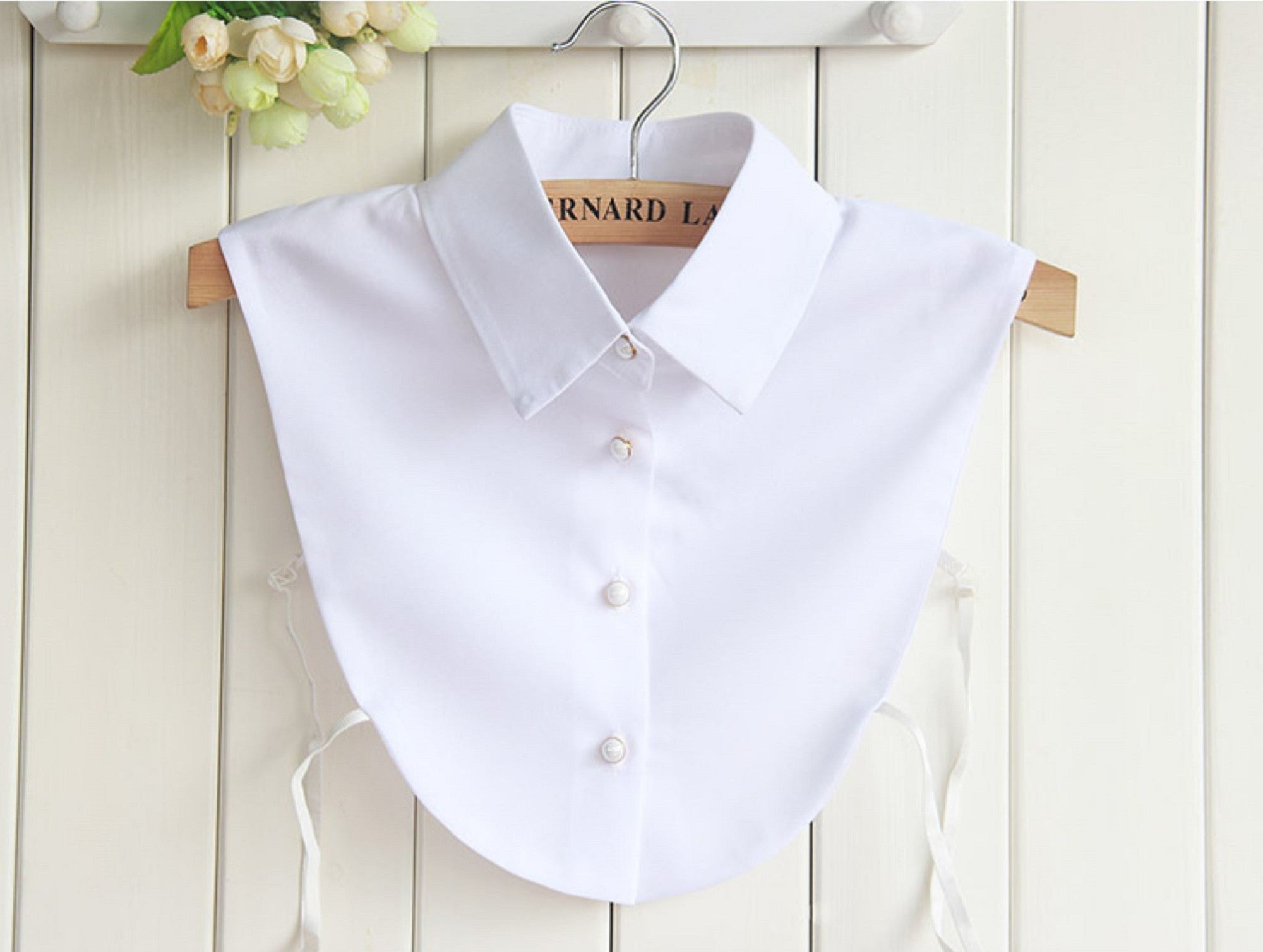 Off White, Black / Fake Collar, False Collar, Removable Collar  B69(E)