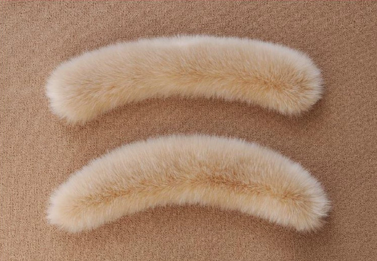 55cm / Faux Fur Collar Scarf, False Collar, Removable Collar  B702(S)