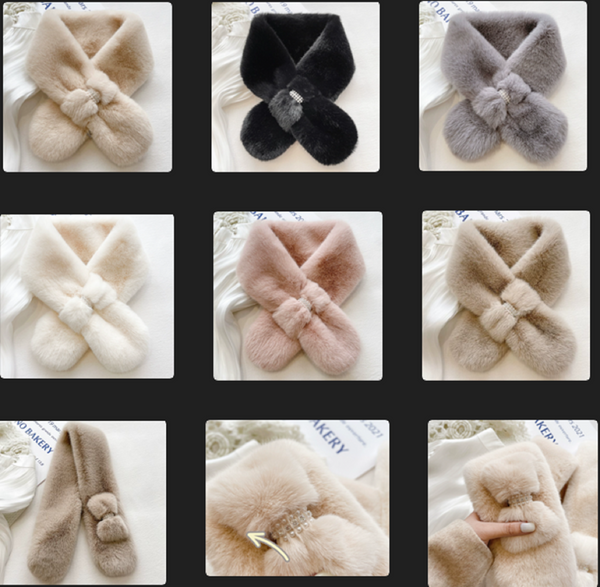 84*12cm / Faux Fur Scarf, False Collar, Removable Collar  B705(F)