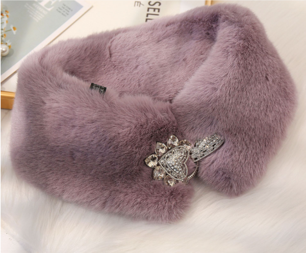 85 x 12cm Faux Fur Collar, False Collar, Removable Collar B706