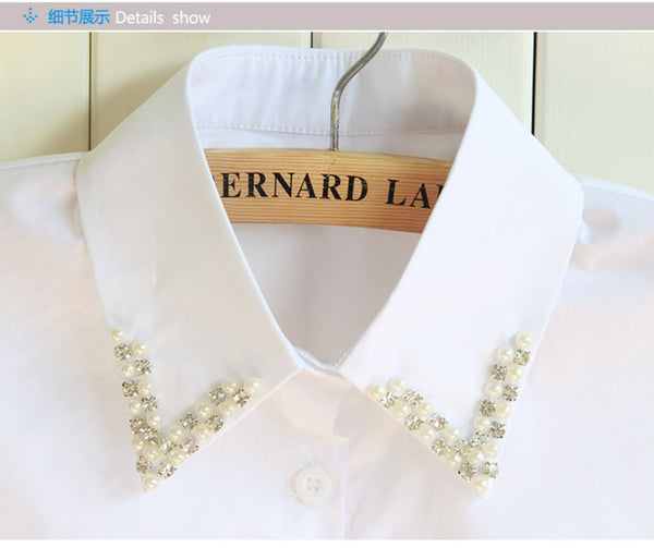 Pure White, Black / Fake Collar, False Collar, Removable Collar  B803(E)