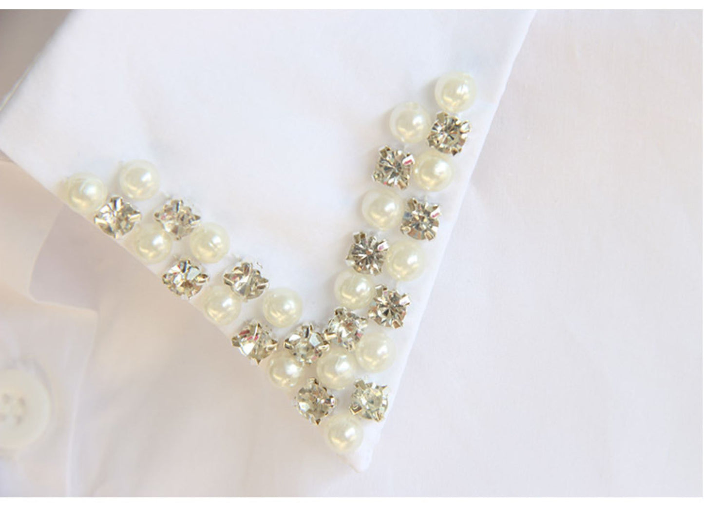 Pure White, Black / Fake Collar, False Collar, Removable Collar  B803(E)