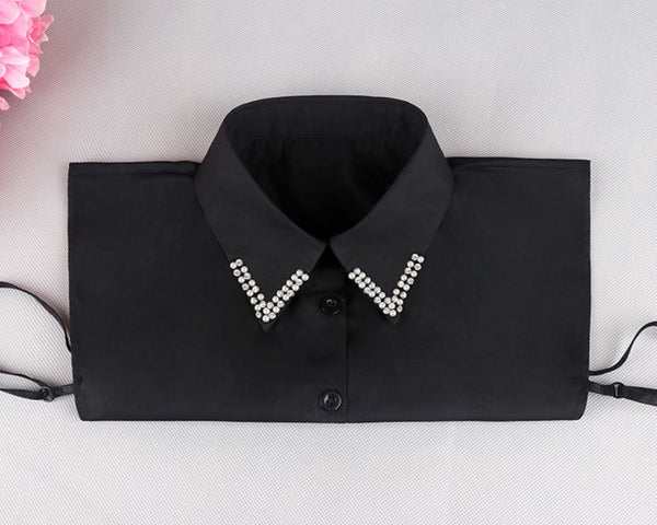 Pure White, Black / Fake Collar, False Collar, Removable Collar  B803(E)