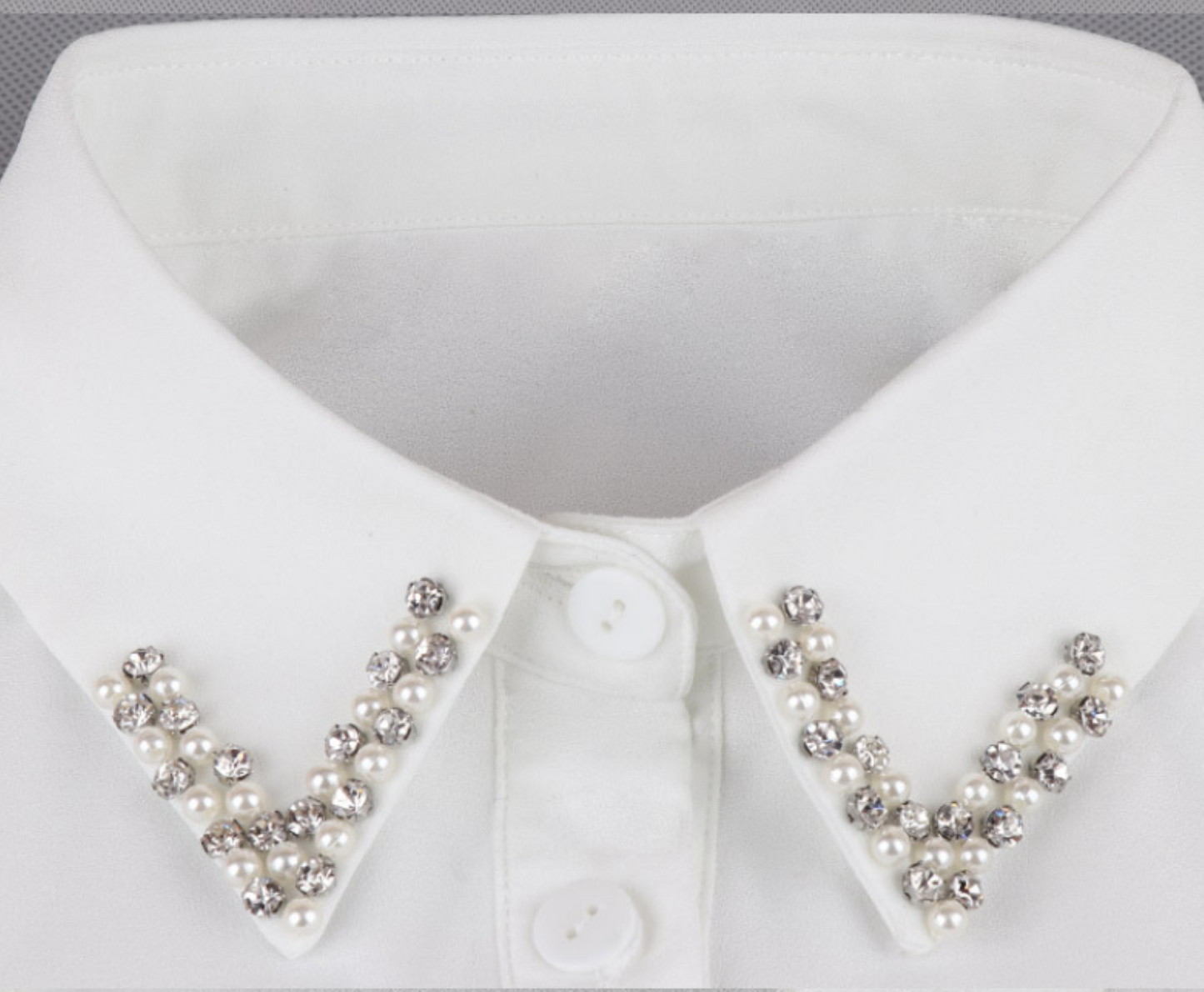 B806 / Point / Chiffon Point Fake Collar, False Collar, Removable Collar