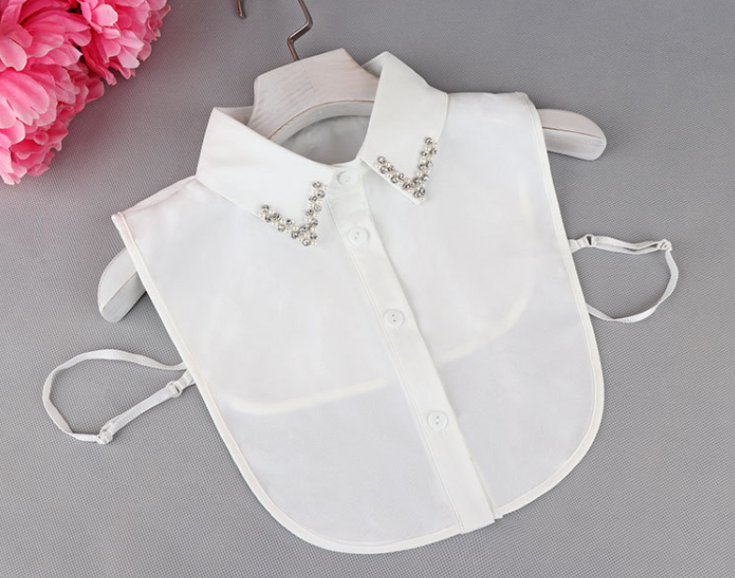 B806 / Point / Chiffon Point Fake Collar, False Collar, Removable Collar