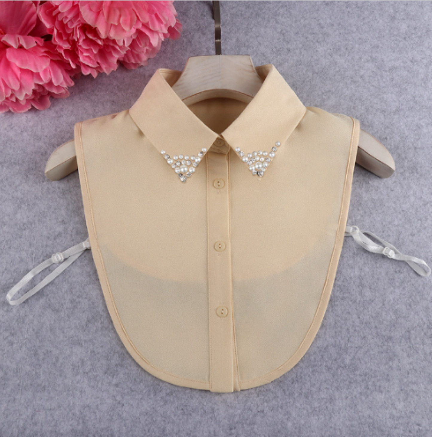 B808 (Point) / Chiffon Point Fake Collar, False Collar, Removable Collar