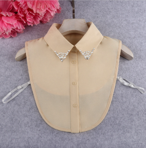 Copy of Chiffon Point Fake Collar, False Collar, Removable Collar B808(E) Point