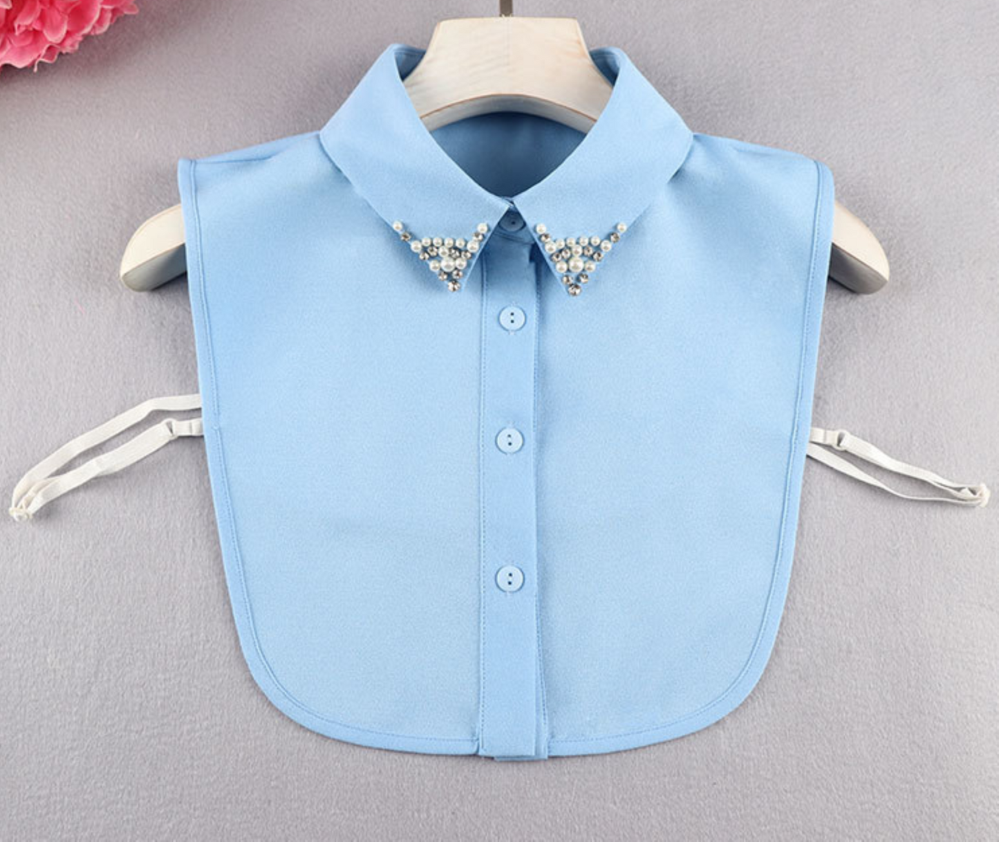 B808 (Point) / Chiffon Point Fake Collar, False Collar, Removable Collar