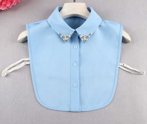 Copy of Chiffon Point Fake Collar, False Collar, Removable Collar B808(E) Point