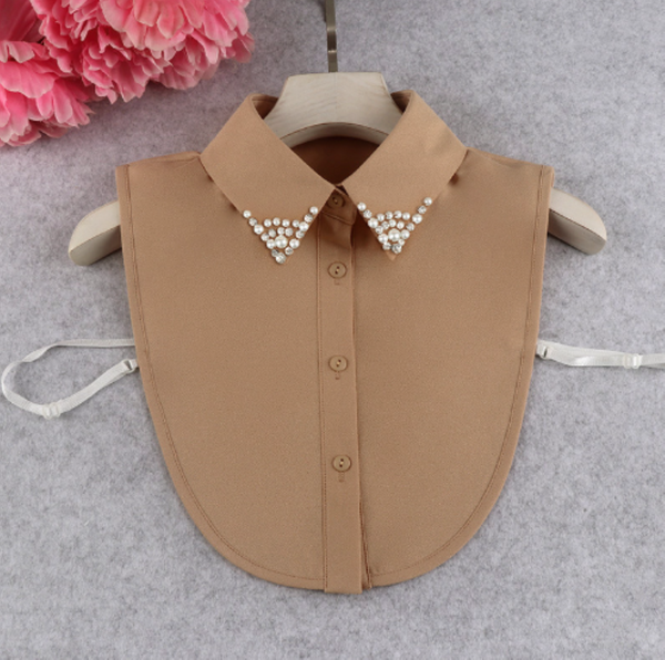 Copy of Chiffon Point Fake Collar, False Collar, Removable Collar B808(E) Point