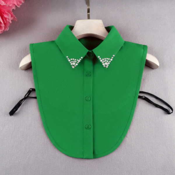 Copy of Chiffon Point Fake Collar, False Collar, Removable Collar B808(E) Point