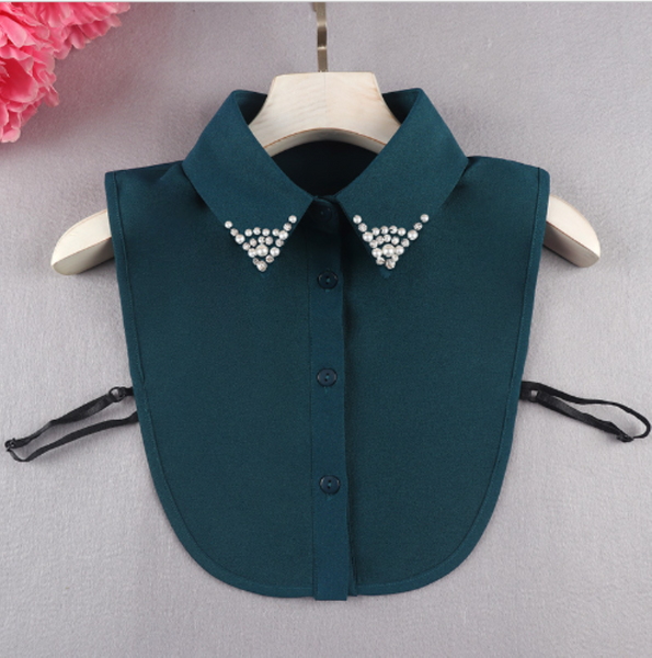 Copy of Chiffon Point Fake Collar, False Collar, Removable Collar B808(E) Point