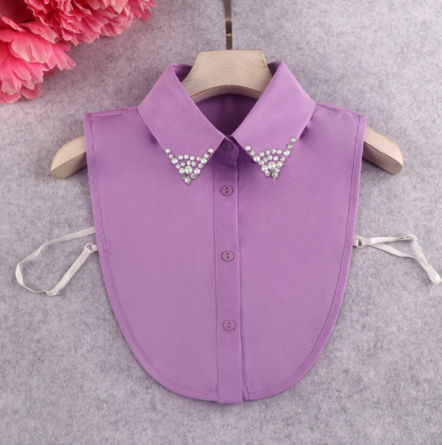B808 (Point) / Chiffon Point Fake Collar, False Collar, Removable Collar