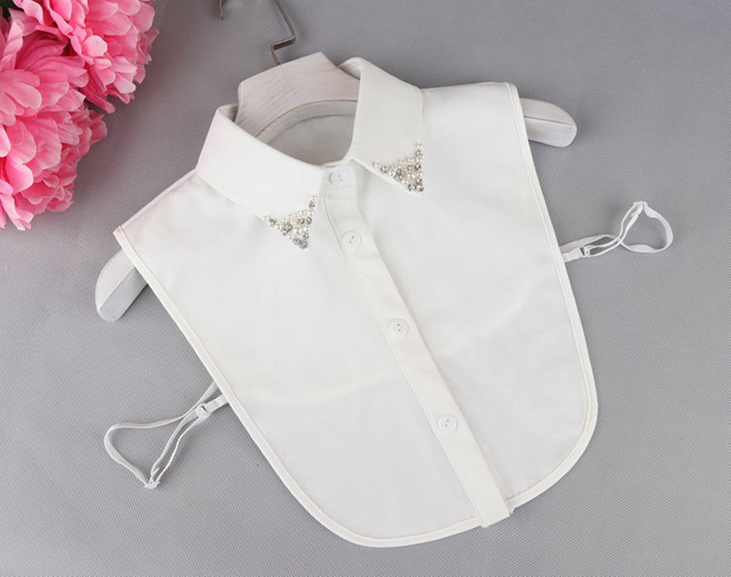 B808 (Point) / Chiffon Point Fake Collar, False Collar, Removable Collar