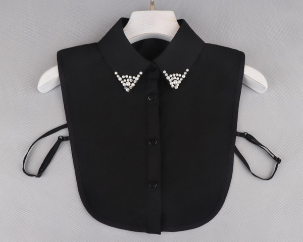 Copy of Chiffon Point Fake Collar, False Collar, Removable Collar B808(E) Point