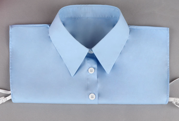 Blue Cotton Fake Collar, False Collar, Removable Collar  B817(E)