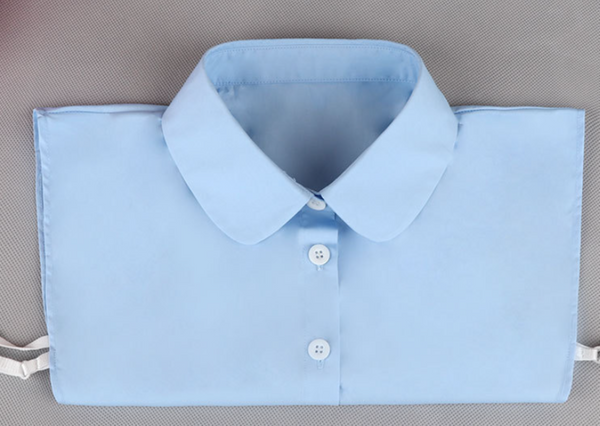 Blue Cotton Fake Collar, False Collar, Removable Collar  B817(E)