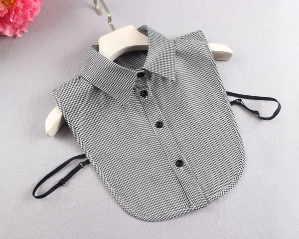 Black Cotton Fake Collar, False Collar, Removable Collar   B818(E)