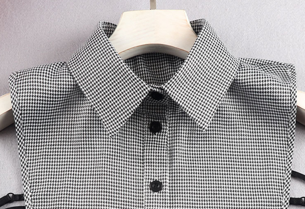 Black Cotton Fake Collar, False Collar, Removable Collar   B818(E)