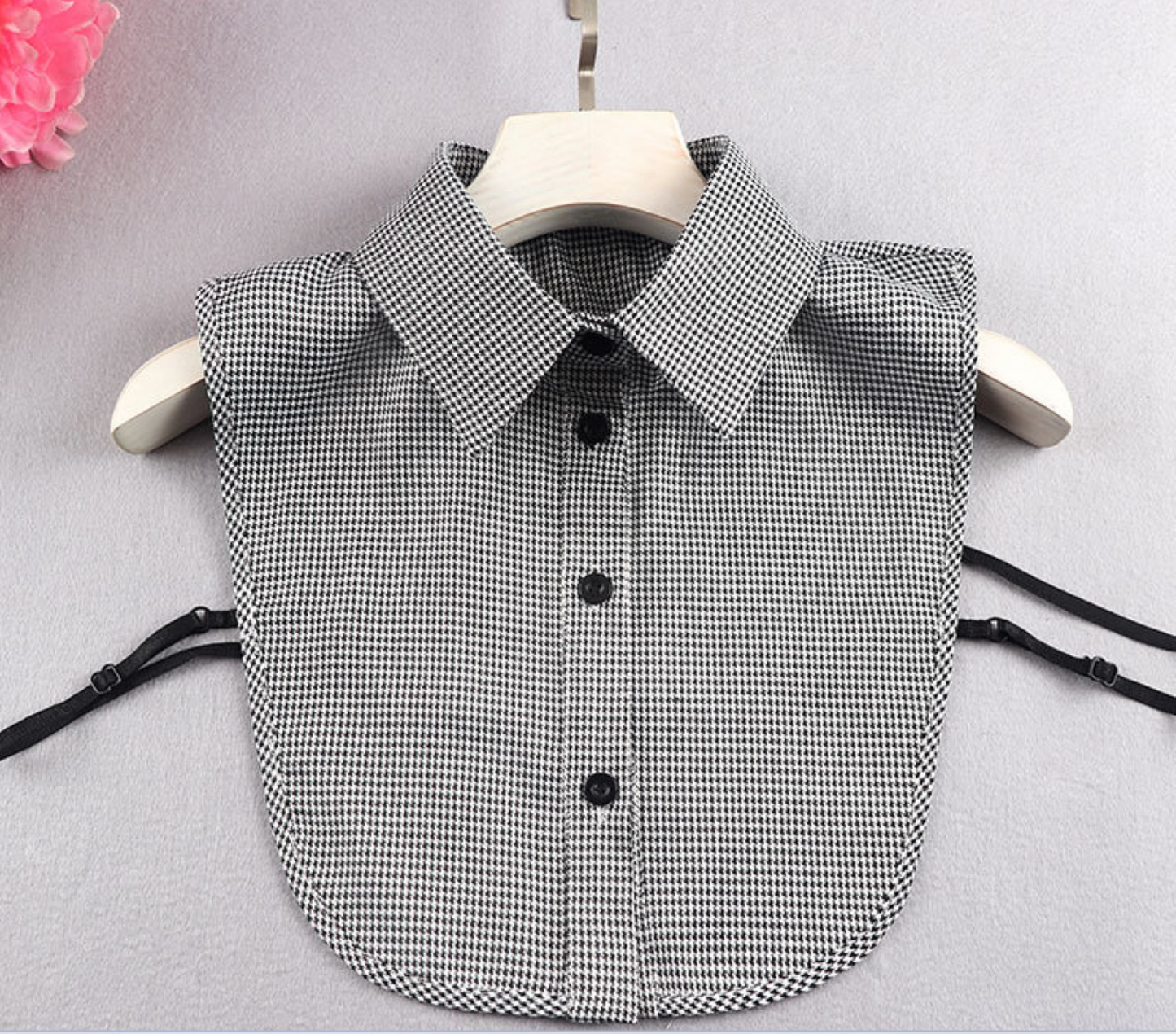 B818 / Black Cotton Fake Collar, False Collar, Removable Collar