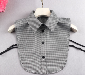 Black Cotton Fake Collar, False Collar, Removable Collar   B818(E)