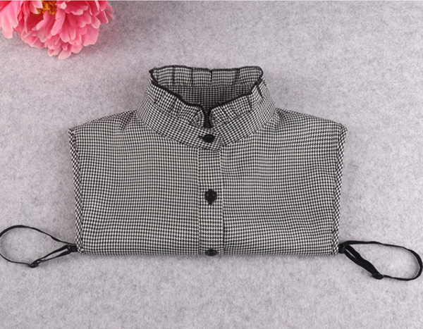 Black Cotton Fake Collar, False Collar, Removable Collar   B818(E)