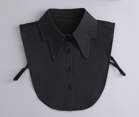 B829 / Black / Fake Collar, False Collar, Removable Collar