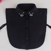 B831 / Black Rhinestone Fake Collar, False Collar, Removable Collar