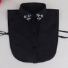 B833 / Black Rhinestone Fake Collar, False Collar, Removable Collar