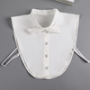 B835 / Off White Cotton Detachable Collar, False Collar, Removable Collar