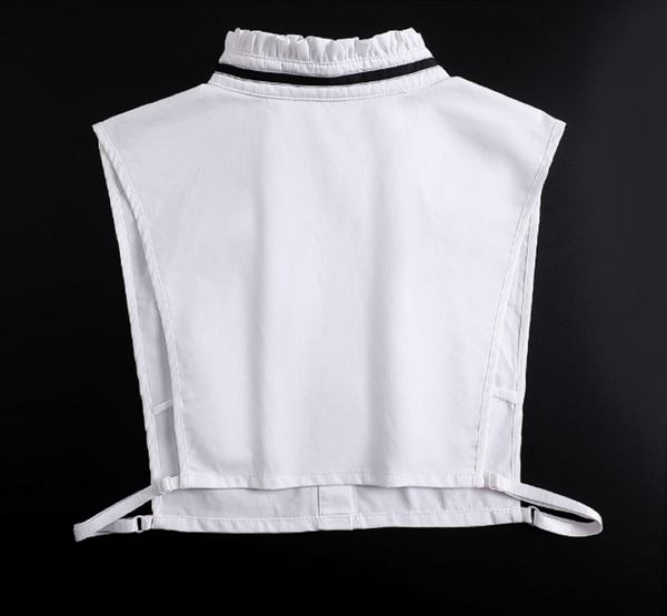 Pure White Fake Collar, Fake Sleeve Cuffs, False Wrist Cuffs, Removable Wrist Cuffs  B837(K)