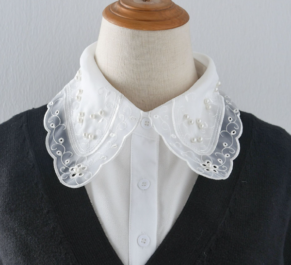 Off White, Black / Fake Collar, False Collar, Removable Collar   B845(L)